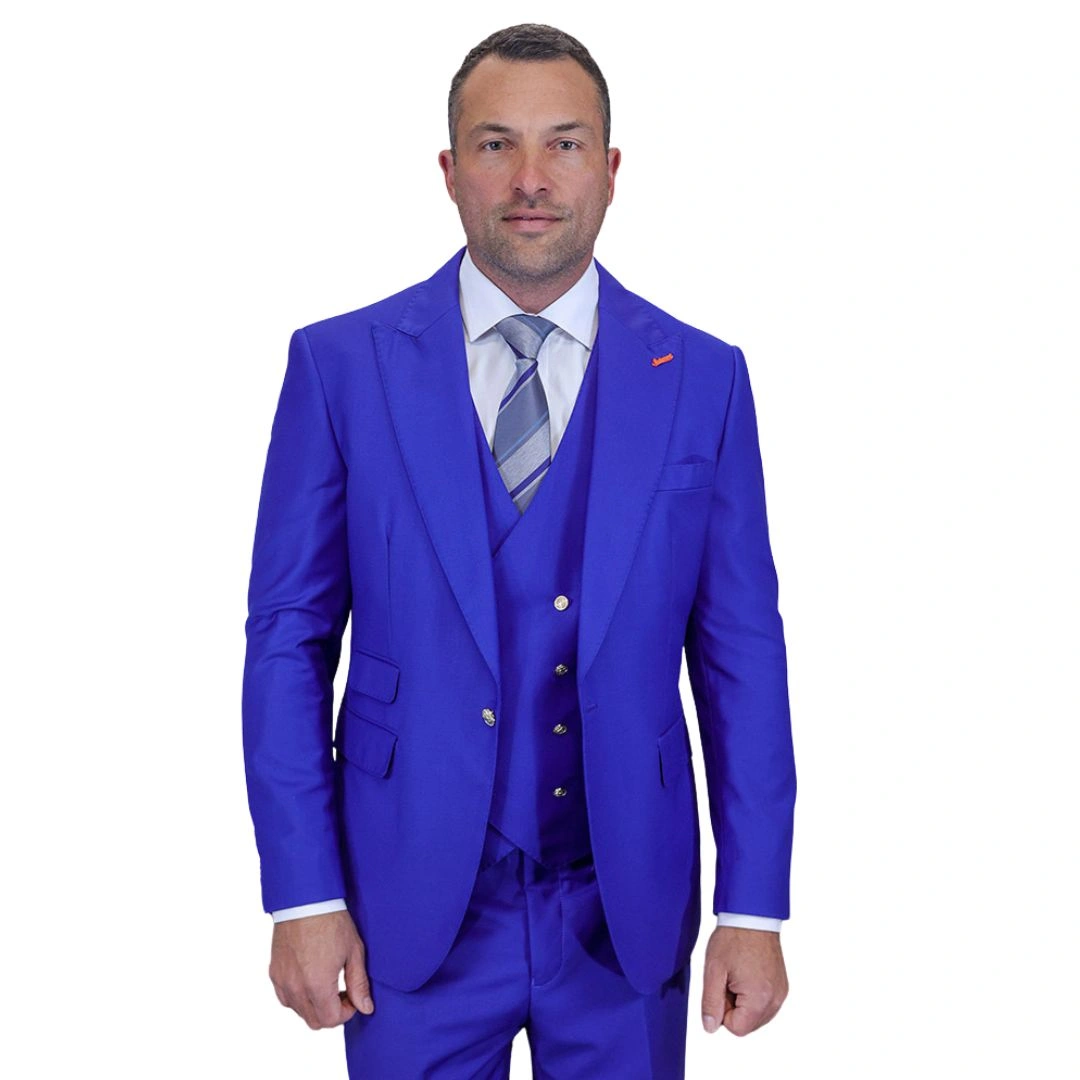 Aether Crest Collection: Królewski Garnitur 3-częściowy Nowoczesny Krój Elegancja dla Mężczyzn
